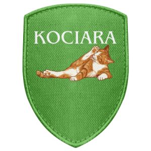 Naszywka tarcza z kotami Kociara Rudowłosy