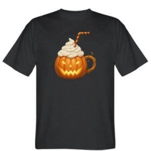 Koszulka męska na Halloween Koktajl dyniowy