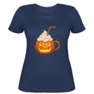 Koszulka damska na Halloween Koktajl dyniowy