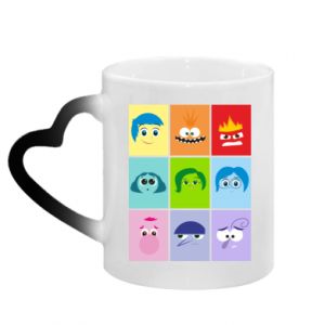 Kubki magiczne z uchwytem w kształcie serca