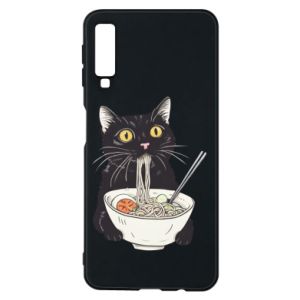 Etui na Samsung A7 2018 z kotami Kot i ramen
