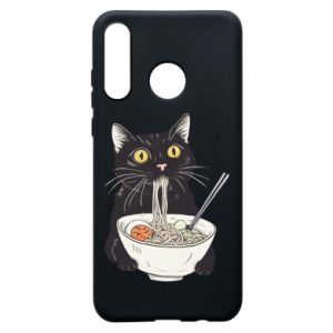 Etui na Huawei P30 Lite z kotami Kot i ramen