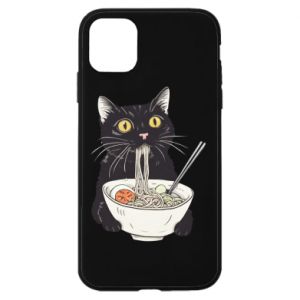 Etui na iPhone 11 z kotami Kot i ramen