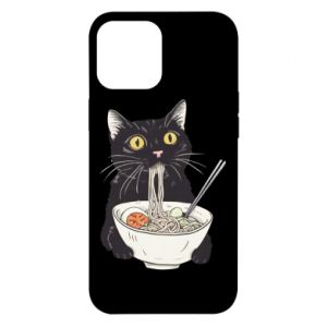 Etui na iPhone 12 Pro Max z kotami Kot i ramen