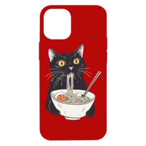 Etui na iPhone 12 Mini z kotami Kot i ramen