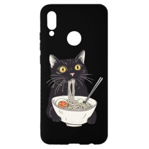 Etui na Huawei P Smart 2019 z kotami Kot i ramen