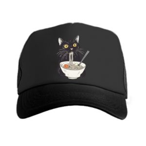 Czapka trucker z kotami Kot i ramen