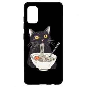 Etui na Samsung A41 z kotami Kot i ramen