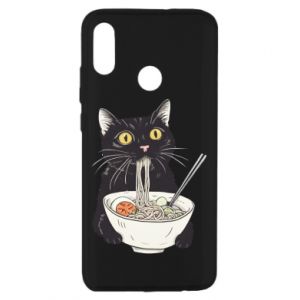 Etui na Huawei Honor 10 Lite z kotami Kot i ramen