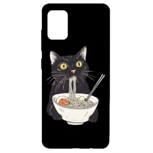Etui na Samsung A51 z kotami Kot i ramen