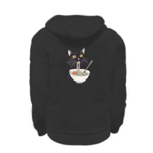 Bluza na zamek dziecięca z kotami Kot i ramen