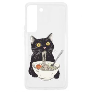 Etui na Samsung S22 Plus z kotami Kot i ramen