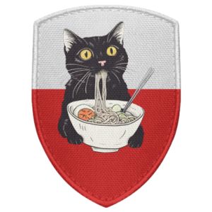 Naszywka tarcza z kotami Kot i ramen