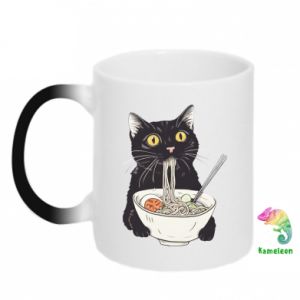 Kubek-magiczny z kotami Kot i ramen