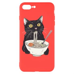 Etui na iPhone 8 Plus z kotami Kot i ramen
