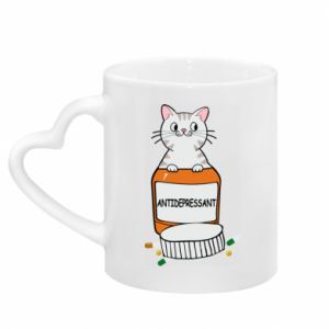 Kubki z uchwytem w kształcie serca