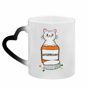Kubki magiczne z uchwytem w kształcie serca
