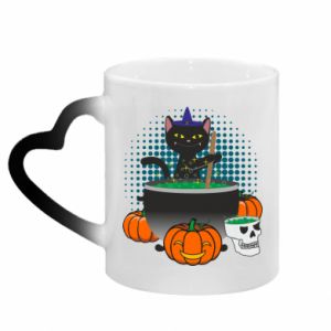 Kubki magiczne z uchwytem w kształcie serca