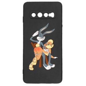 Etui na Samsung S10 Królik Bugs bije Króliczka Lolę