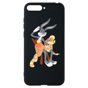 Etui na Huawei Y6 2018 Królik Bugs bije Króliczka Lolę