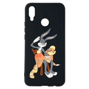 Etui na Huawei P Smart Plus Królik Bugs bije Króliczka Lolę