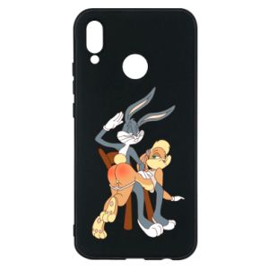 Etui na Huawei P20 Lite Królik Bugs bije Króliczka Lolę