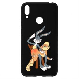 Etui na Huawei Y7 2019 Królik Bugs bije Króliczka Lolę