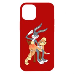 Etui na iPhone 12 Mini Królik Bugs bije Króliczka Lolę