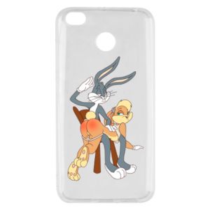 Etui na Xiaomi Redmi 4X Królik Bugs bije Króliczka Lolę - PrintSalon Etui na Xiaomi Redmi 4X Królik Bugs bije Króliczka Lolę