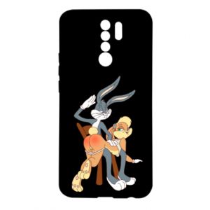 Etui na Xiaomi Redmi 9 Królik Bugs bije Króliczka Lolę - PrintSalon Etui na Xiaomi Redmi 9 Królik Bugs bije Króliczka Lolę