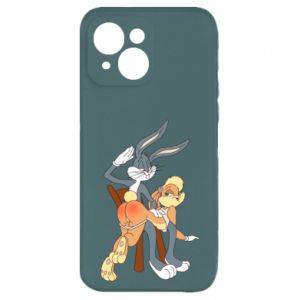 Etui na iPhone 15 Plus Królik Bugs bije Króliczka Lolę - PrintSalon Etui na iPhone 15 Plus Królik Bugs bije Króliczka Lolę