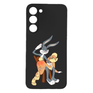 Etui na Samsung S24 Plus Królik Bugs bije Króliczka Lolę - PrintSalon Etui na Samsung S24 Plus Królik Bugs bije Króliczka Lolę