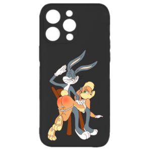 Etui na iPhone 16 Pro Królik Bugs bije Króliczka Lolę - PrintSalon Etui na iPhone 16 Pro Królik Bugs bije Króliczka Lolę