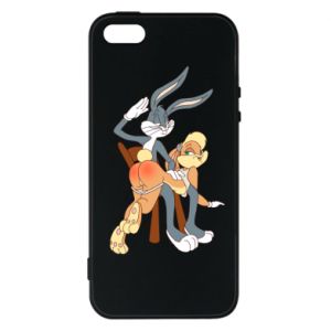 Etui na iPhone 5/5S/SE Królik Bugs bije Króliczka Lolę