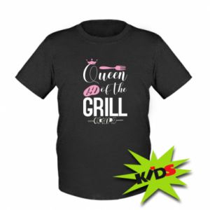 Koszulka dziecięca Królowa Grilla Wędzone Mięso BBQ Grill