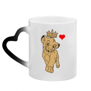 Kubki magiczne z uchwytem w kształcie serca