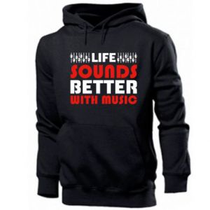 Bluza z kapturem męska Life Better With Music