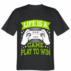 Koszulka męska Life is a game to win