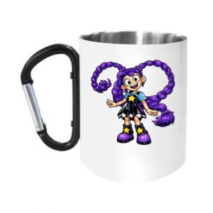 Kubek metalowy z uszkiem karabińczykiem Lily Love Braves Poppy Playtime - PrintSalon Kubek metalowy z uszkiem karabińczykiem Lily Love Braves Poppy Playtime