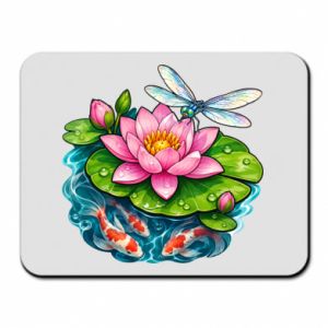 Podkładka pod mysz Lily pad and fish koi