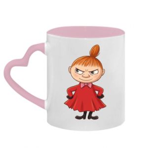 Kubki z uchwytem w kształcie serca dwukolorowe