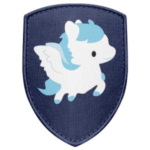 Naszywka tarcza z końmi Little pegasus