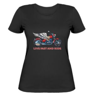 Koszulka damska Live Fast and Ride