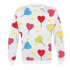 Bluza dziecięca Fullprint na Walentynki Lizaki w kształcie serca