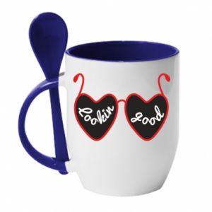 Kubki z ceramicznymi łyżkami