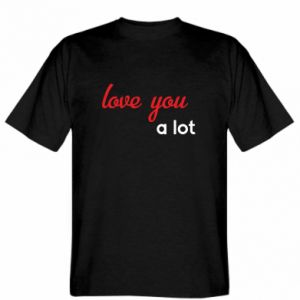 Koszulka męska Promo na Walentynki Love you a lot