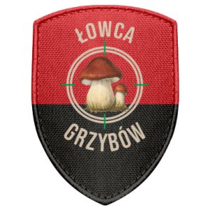 Naszywka tarcza Łowca grzybów