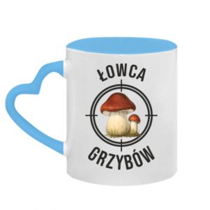 Kubek z uchwytem w kształcie serca dwokolorowy Łowca grzybów