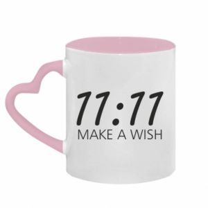 Kubki z uchwytem w kształcie serca dwukolorowe