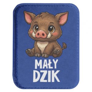 Naszywka prostokątna zaokrąglona Mały dzik